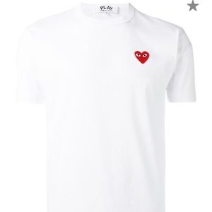 Comme Des Garçons Plain White T-Shirt